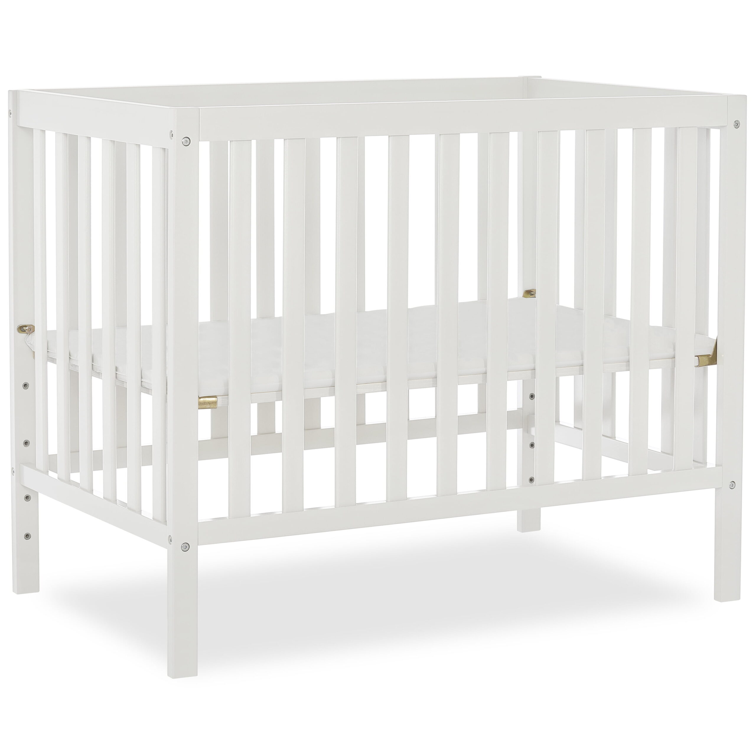 Dream On Me Edgewood 4-In-1 Convertible Mini Crib In White