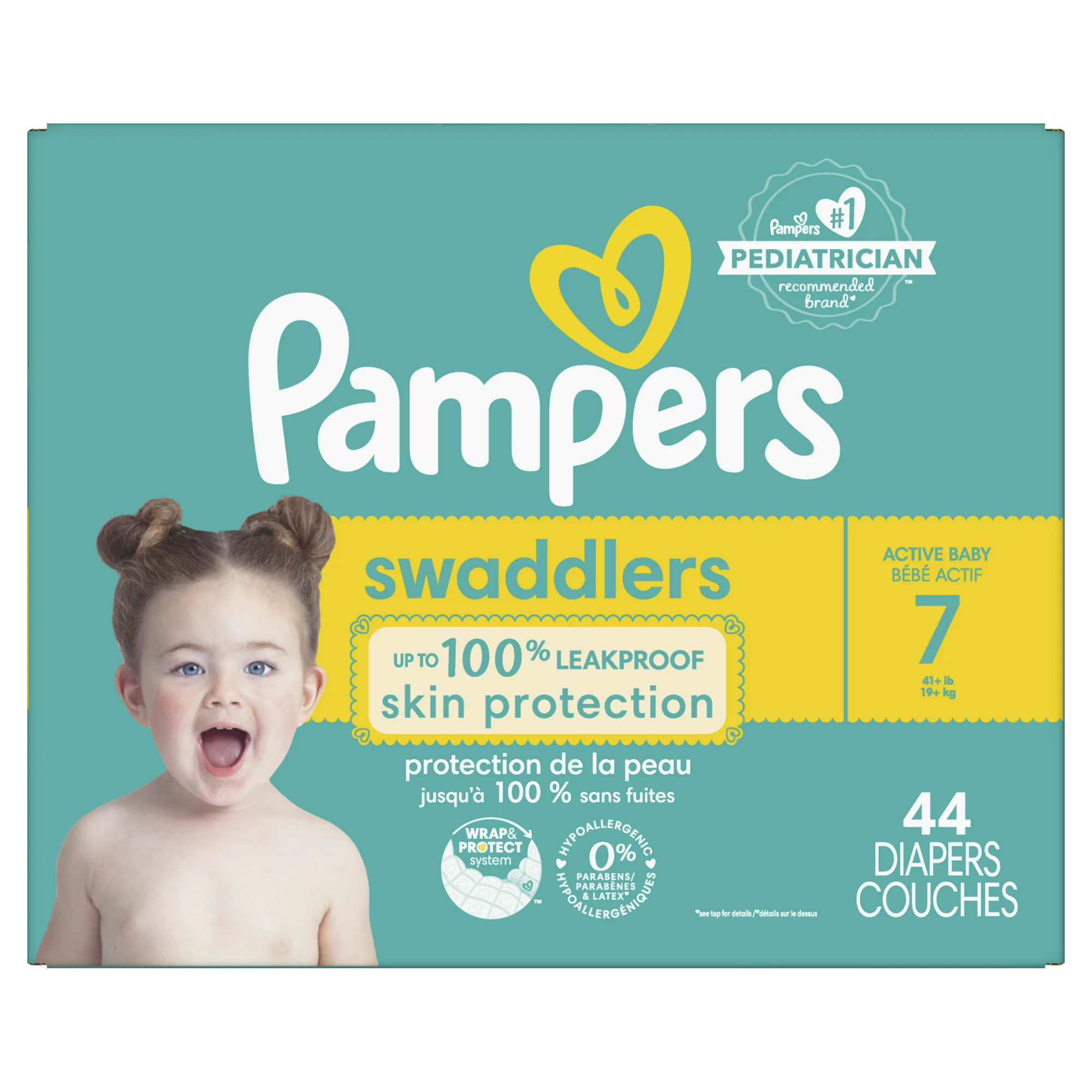 Pampers Swaddlers Diapers Size 7 44 Count