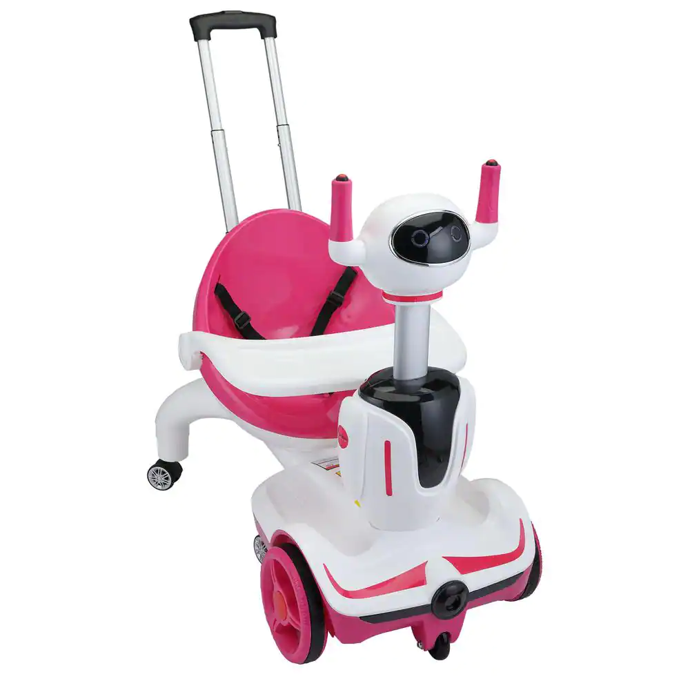 TOBBI 6-Volt Kids Ride On Car Electric Robot Buggy Toy Vehicle with Remote Control. Pink (TH17F0754-T01)