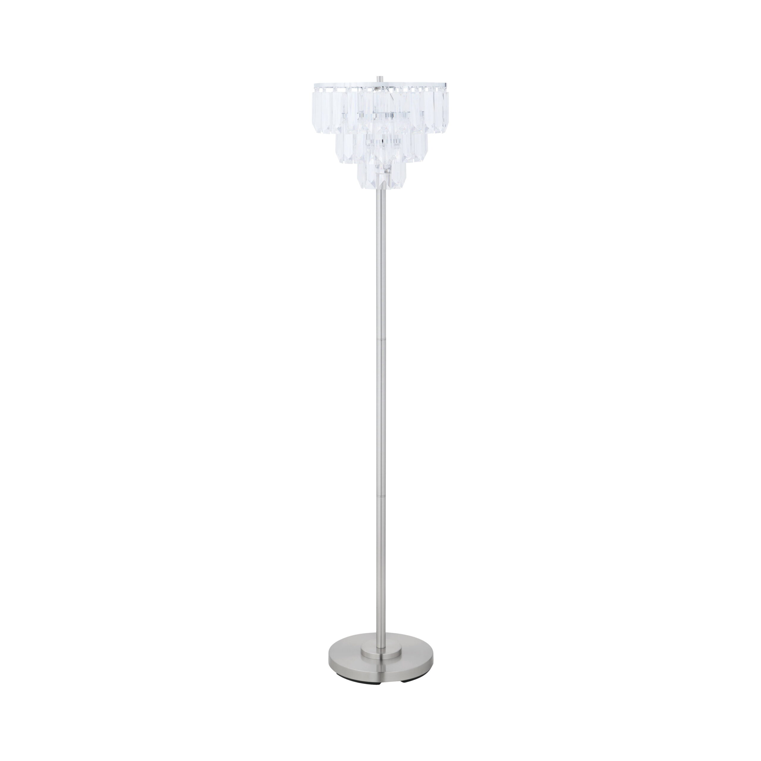 Coaster Company Metal Base Floor Lamp Chrome and Crystal