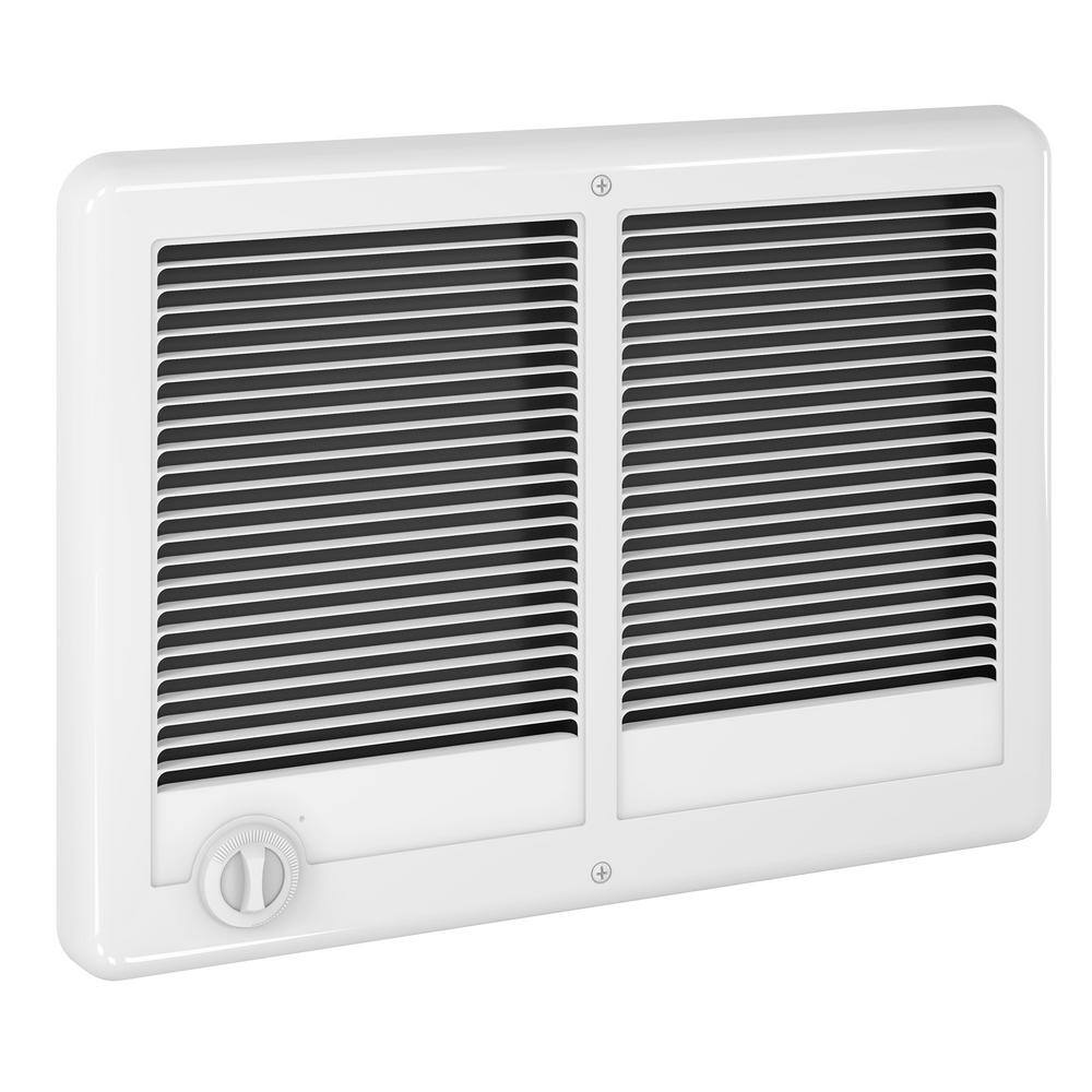 Cadet CSTC302TW 240/208-volt 3.000/2.250-watt Com-Pak Twin In-Wall Fan-forced Electric Heater in White with Thermostat