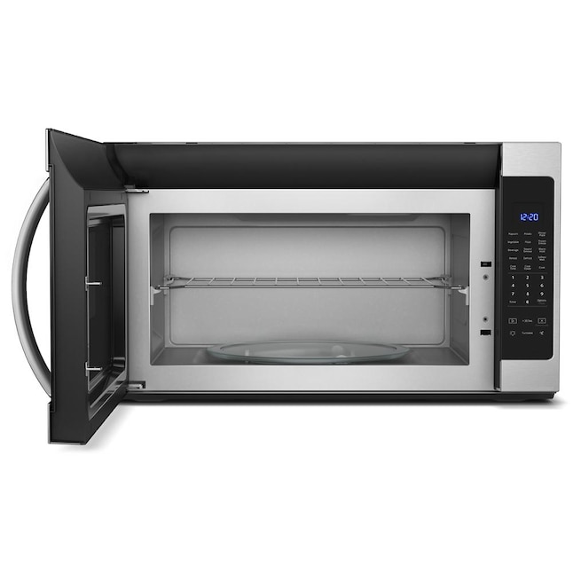 Whirlpool  2.1-cu ft 1000-Watt Over-the-Range Microwave with Sensor Cooking (Fingerprint Resistant Stainless)