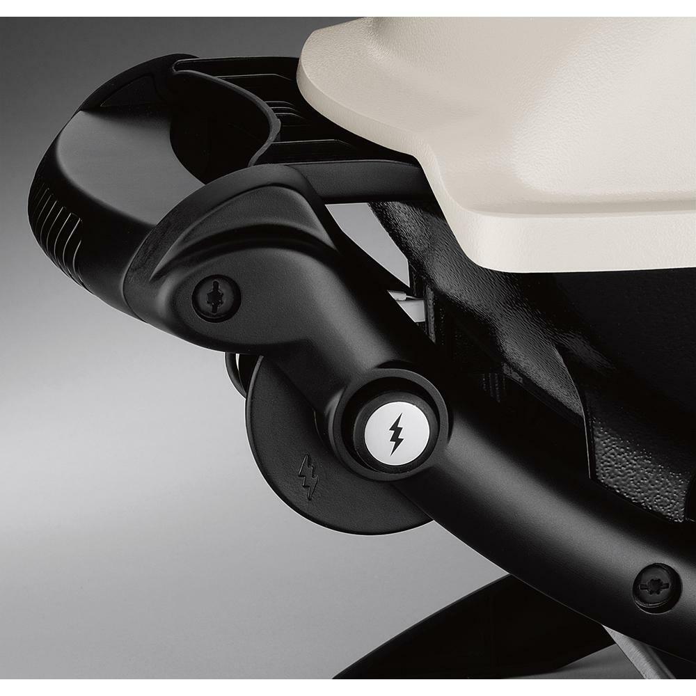 Weber 18110 Q 1200 1-Burner Portable Propane Gas Grill Combo in Titanium with Rolling Cart and iGrill Mini