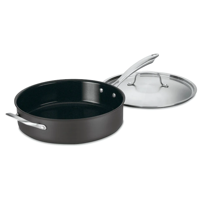 Cuisinart  2-Piece GreenGourmet 12.75-in Aluminum Cooking Pan with Lid(s) Included