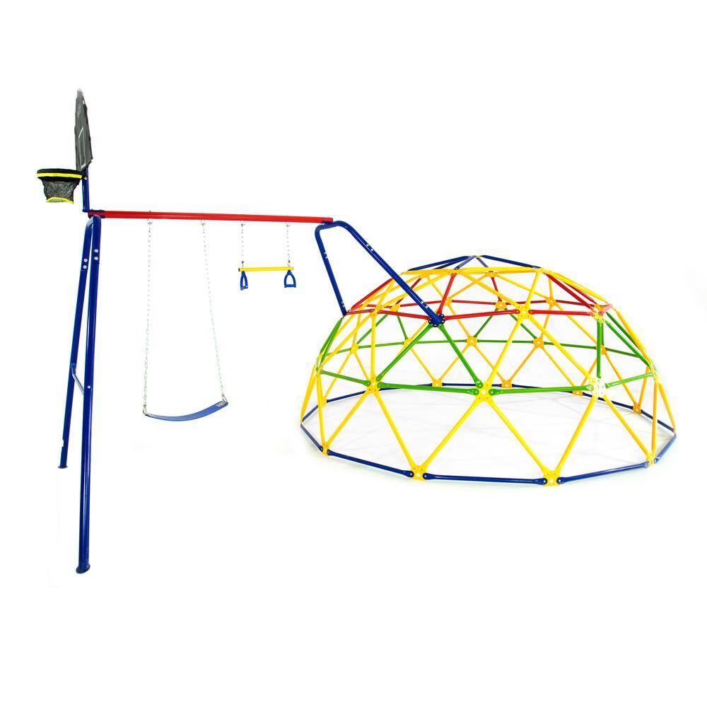ACTIVPLAY SSGDC1 12 ft. Geo Dome Climber with Swing Set