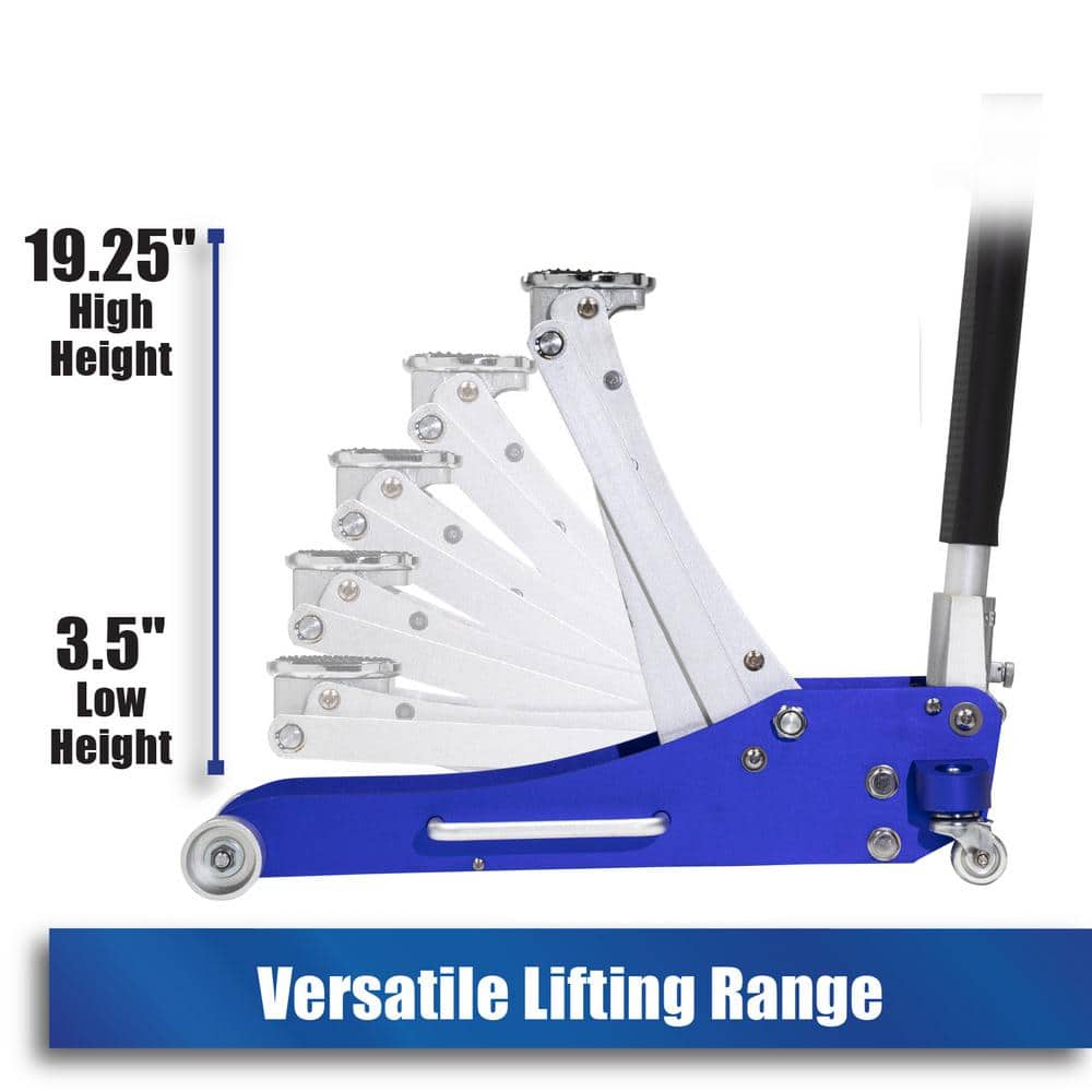 Arcan A20017 2-Ton Lightweight Aluminum Floor and Car Jack with Quick Rise