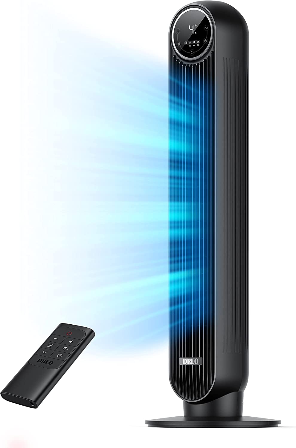 Dreo Nomad One Tower Fan with Remote. Quiet Cooling Fan. 90° Oscillating Fan with 4 Speeds. 4 Modes