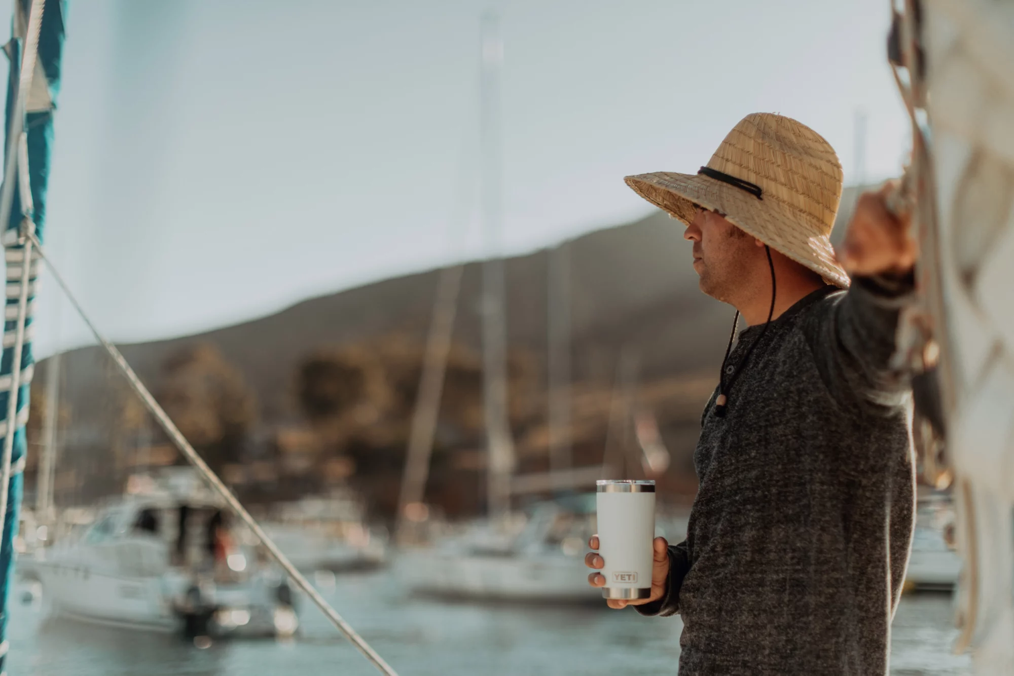 YETI 20 oz. Rambler Tumbler with MagSlider Lid - White