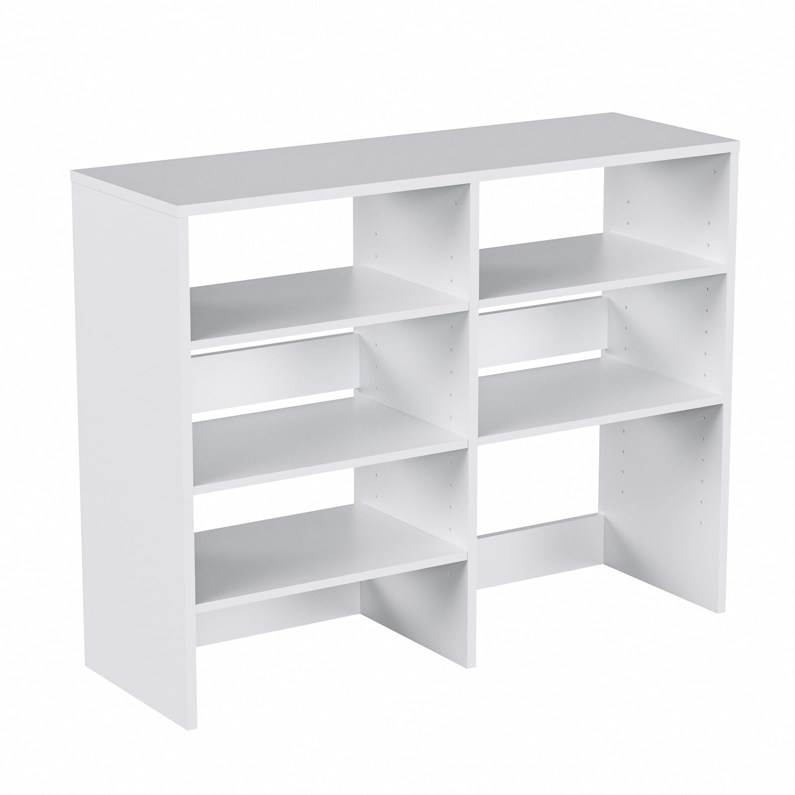 Adjustable Shoe Cabinet. HAIOOU Wooden Shoe Rack for Entryway Closet. Free Standing Shoe Organizer with 5 Adjustable Shelves for 10-15 Pairs Sneakers High Heels. 27.5 x 11.8 x 35.43 Inch- White