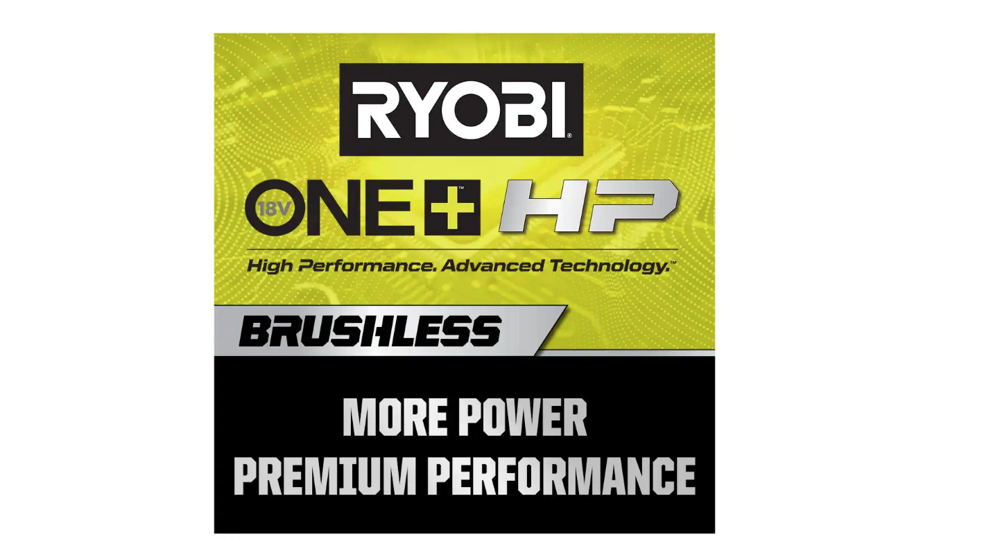 RYOBI PBLCK01K ONE+ HP 18V Brushless Cordless 1/2 in. Drill/Driver and Impact Driver Kit w/(2) 2.0 Ah Batteries. Charger. and Bag