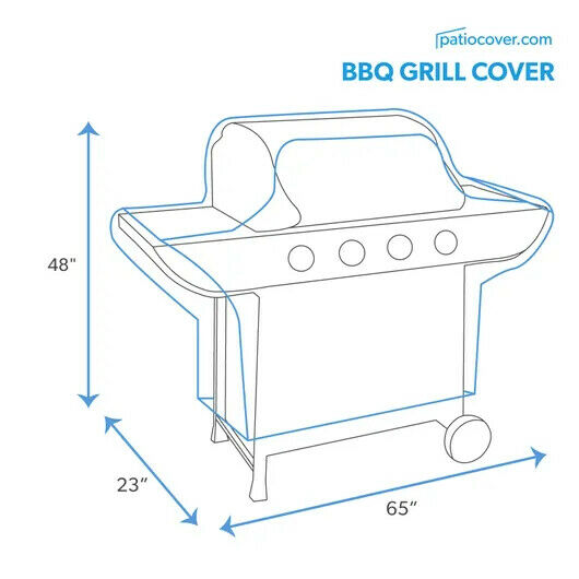 Large Outdoor Wide Grill Cover 1 - Beige
