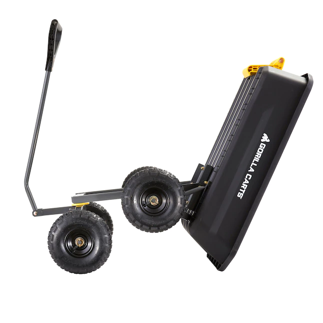 Gorilla Carts  4-cu ft Poly Yard Cart
