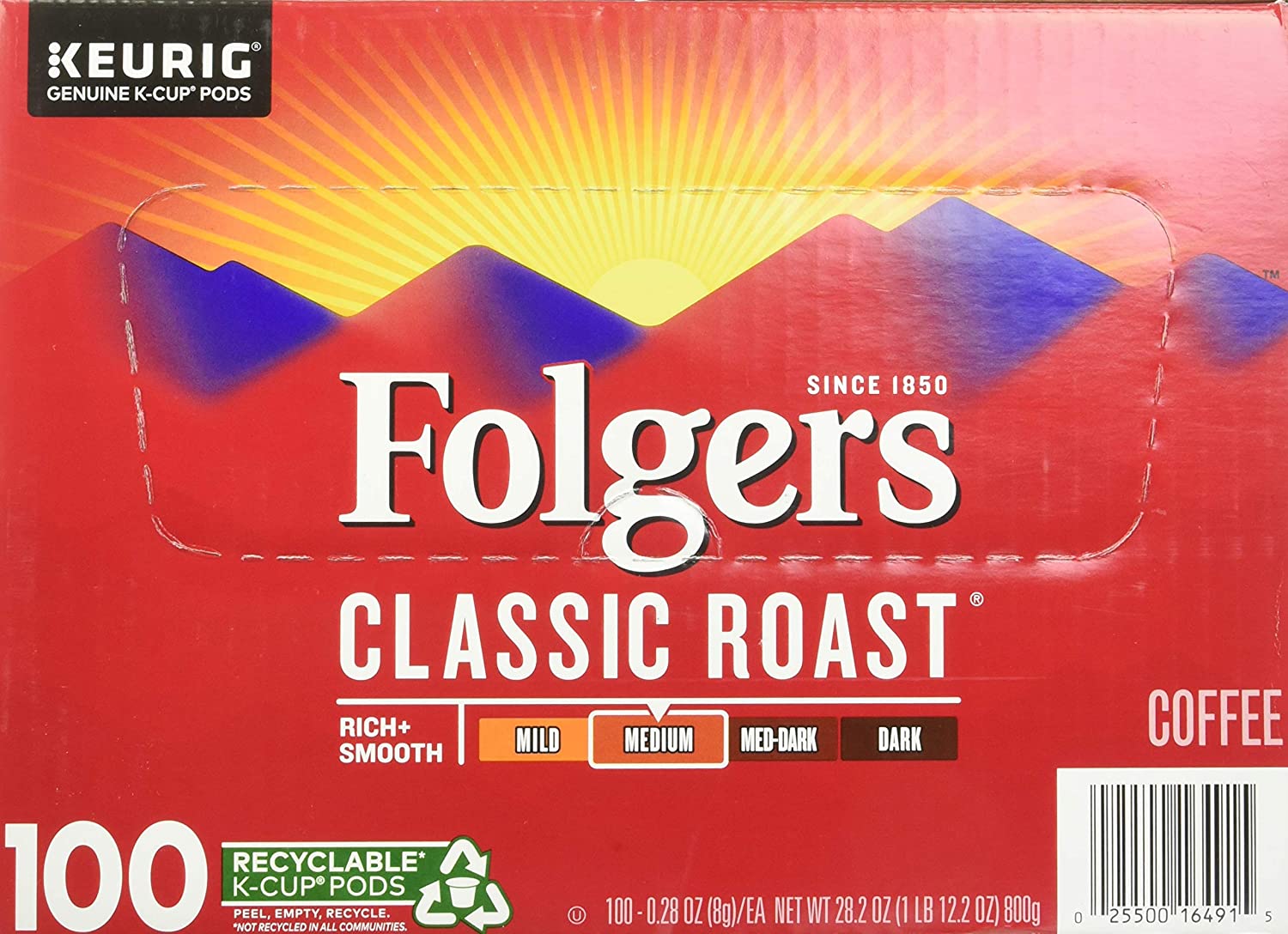 Folgers Classic Roast Coffee K-Cups (100 ct.)