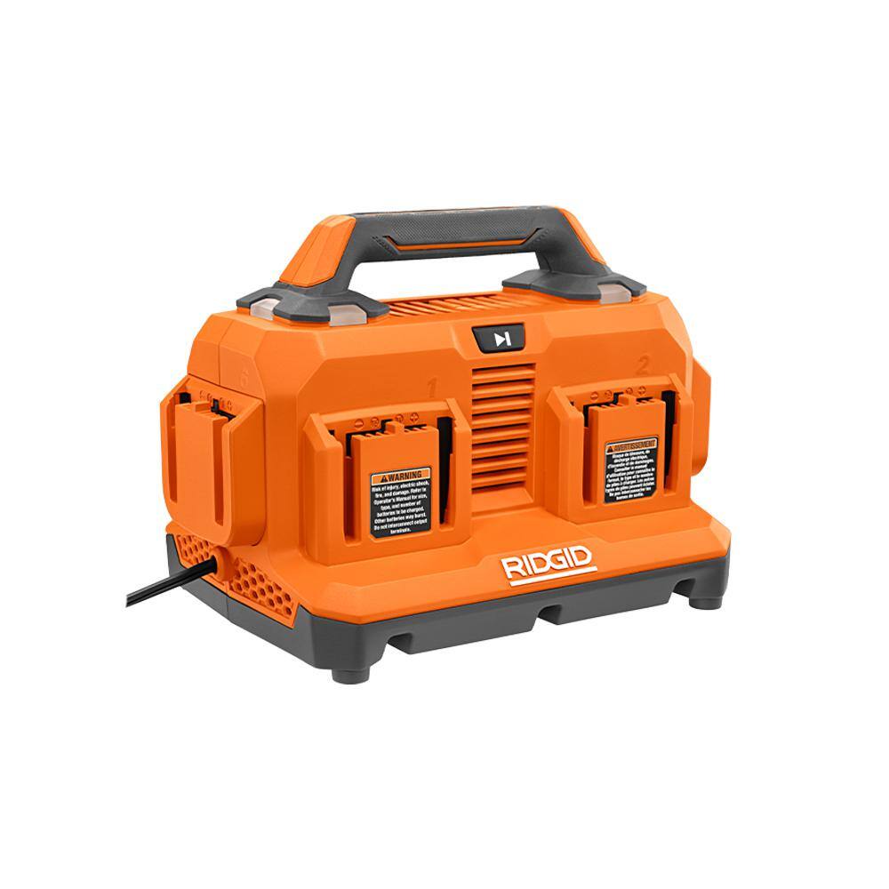 RIDGID  18V 6-Port Sequential Charger