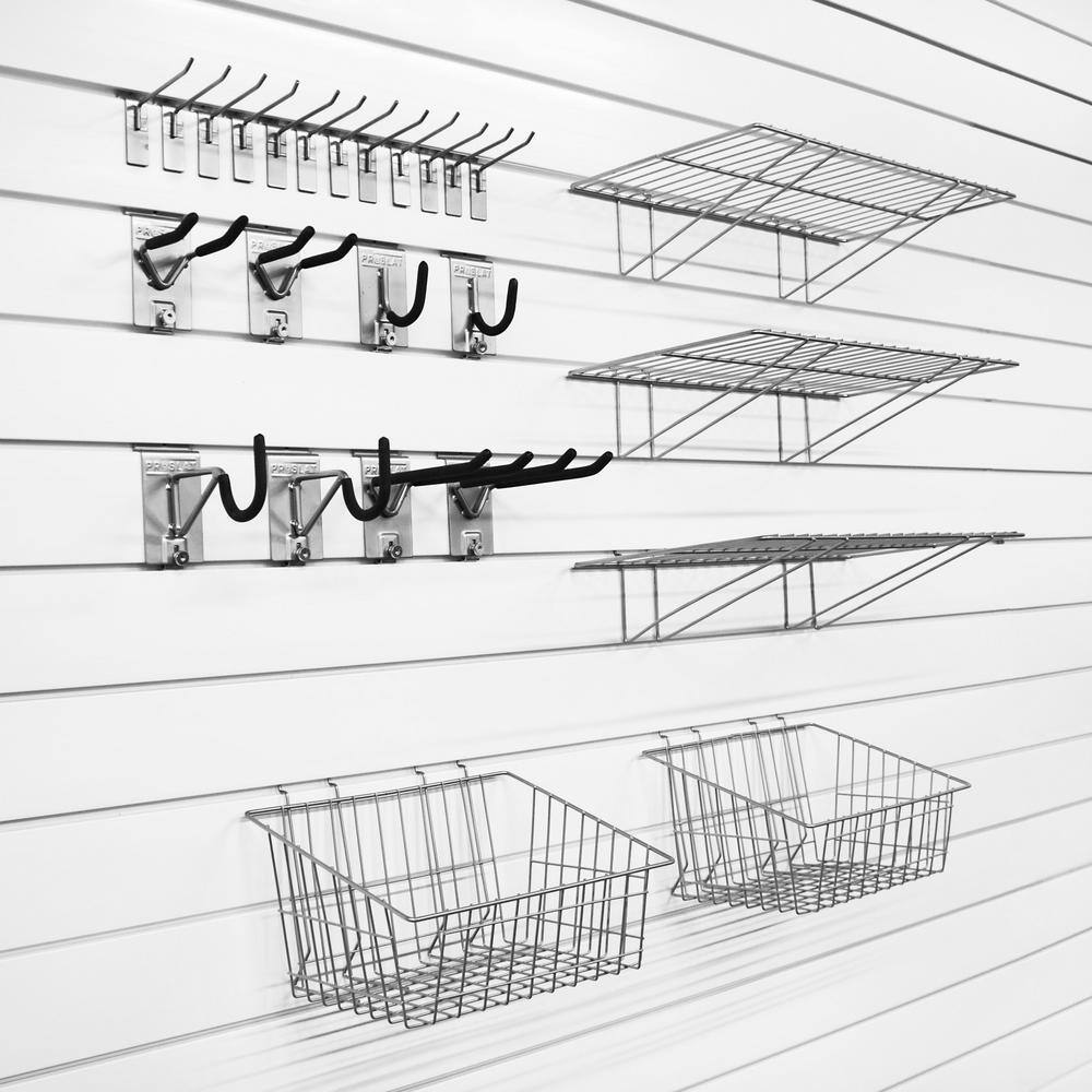 Proslat 11009 Slatwall Ultimate Hook and Basket Bundle Kit (25-Piece)