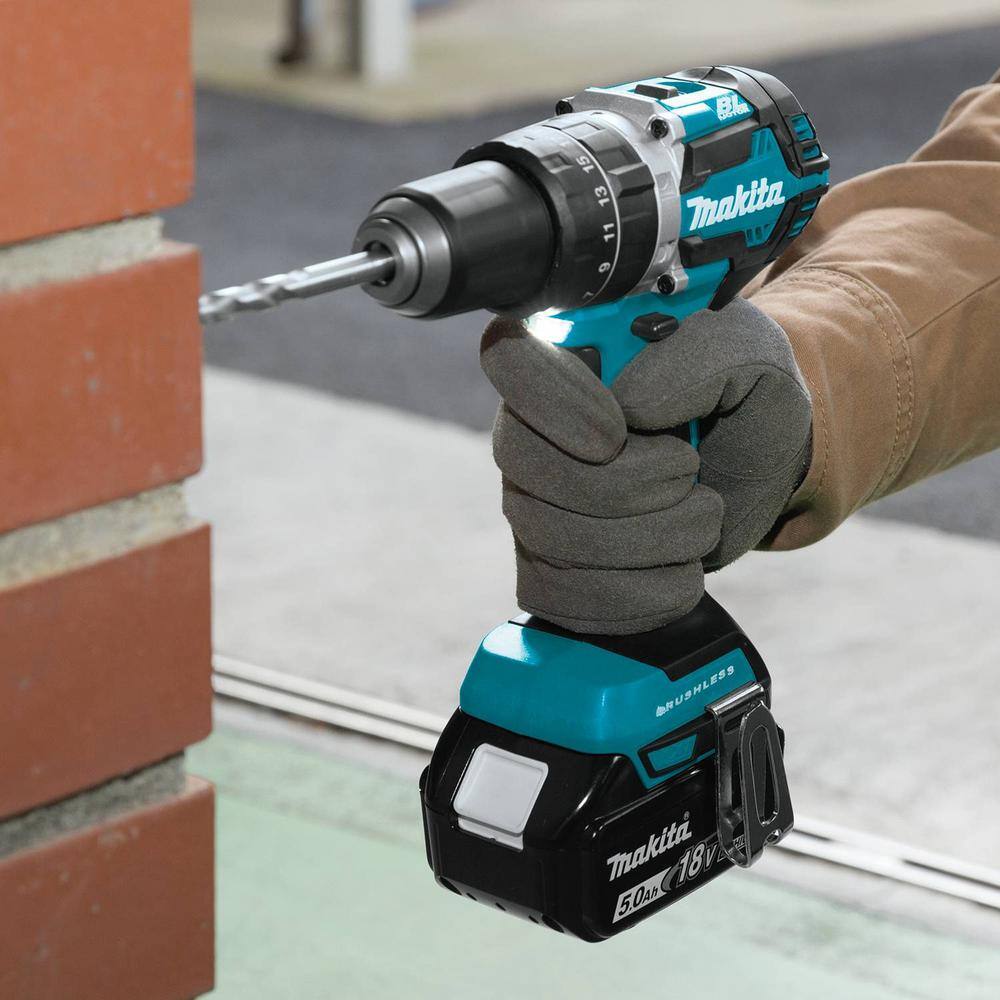Makita XT269T 18V LXT Lithium-Ion Brushless Cordless 2-Piece Combo Kit (Hammer Drill/ Impact Driver) 5.0 Ah