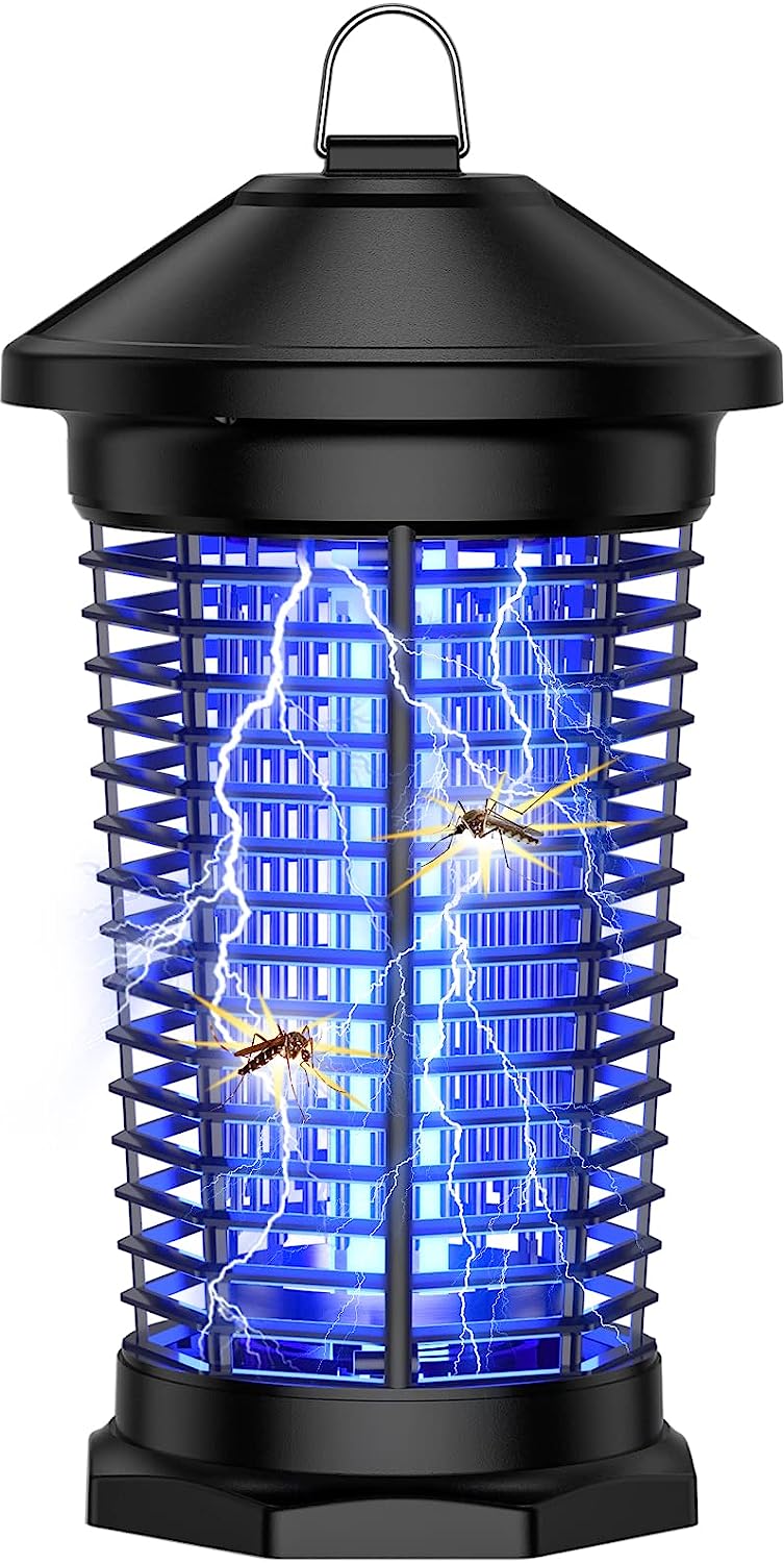 Jinyeda Bug Zapper. Electric Mosquito Zapper Indoor Outdoor. High-Power 4000V 18W Weatherproof Fly Insect Killer Trap Lantern for Home. Backyard. Patio. Garden and Camping