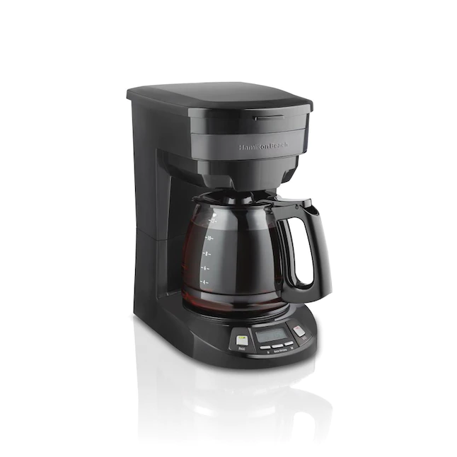 Hamilton Beach  12-Cup Black Stainless Steel Residential Drip Coffee Maker. (46293)