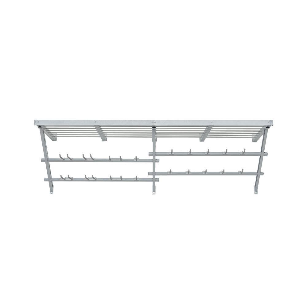 Garage Essentials 220861 64 in. W Utility Shelf and Track Storage System
