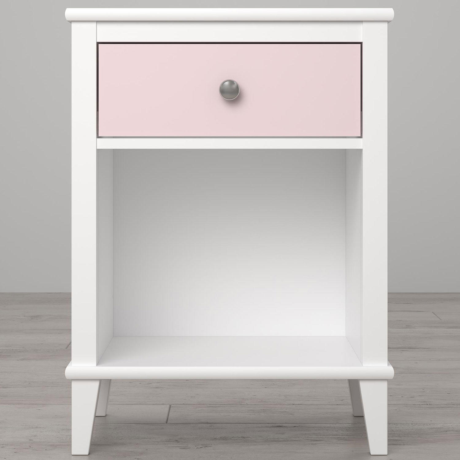 Little Seeds Monarch Hill Poppy Nightstands. White/Pink