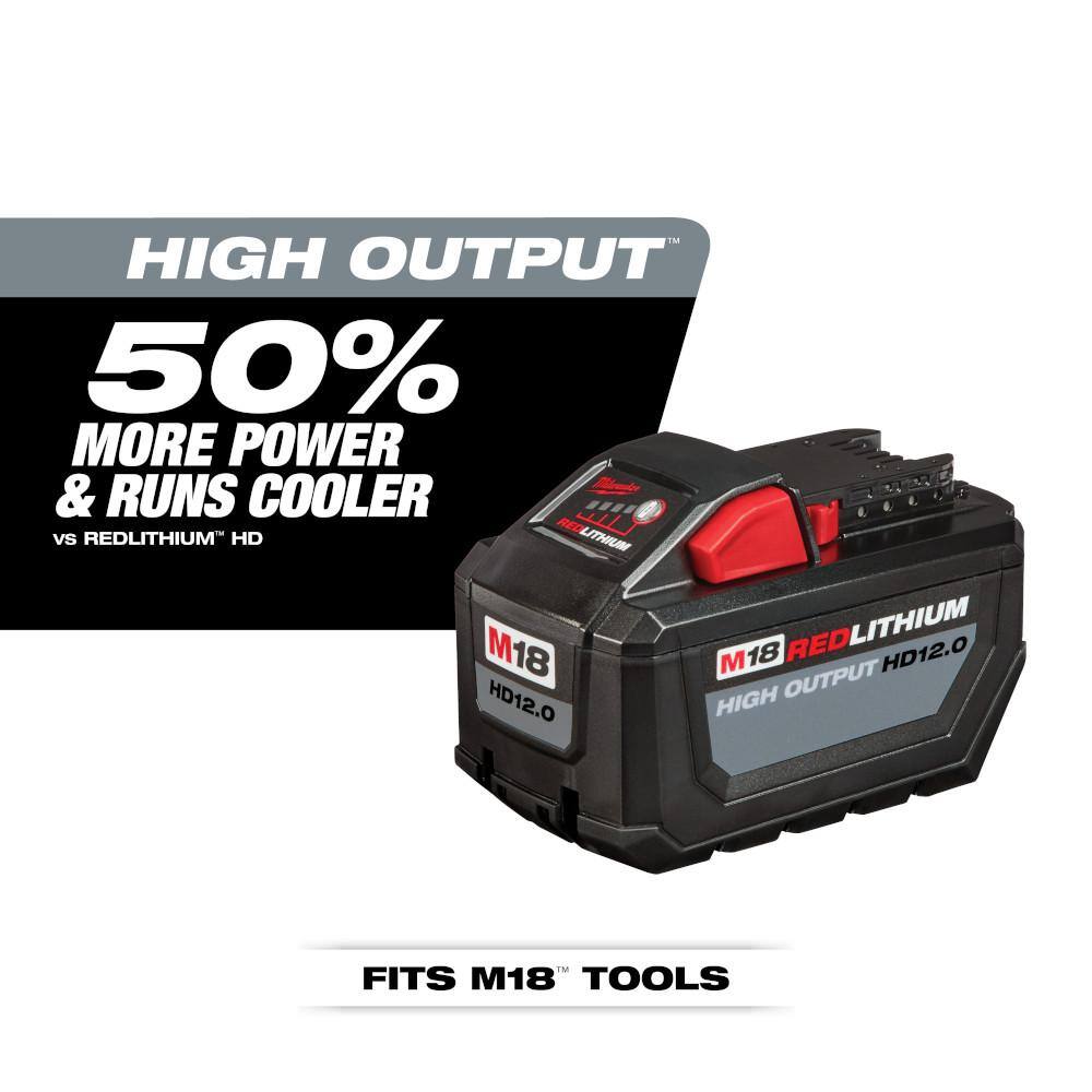 Milwaukee 48-11-1812 M18 18-Volt Lithium-Ion High Output 12.0Ah Battery Pack
