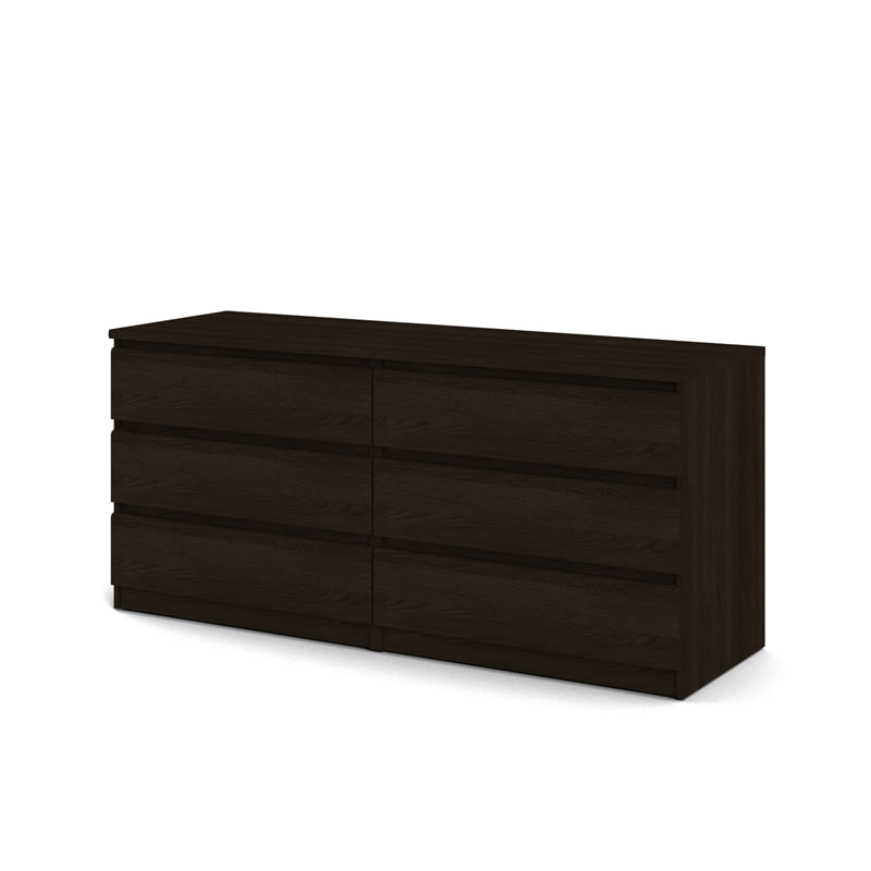 Tvilum Laguna 6-Drawer Double Dresser. Coffee