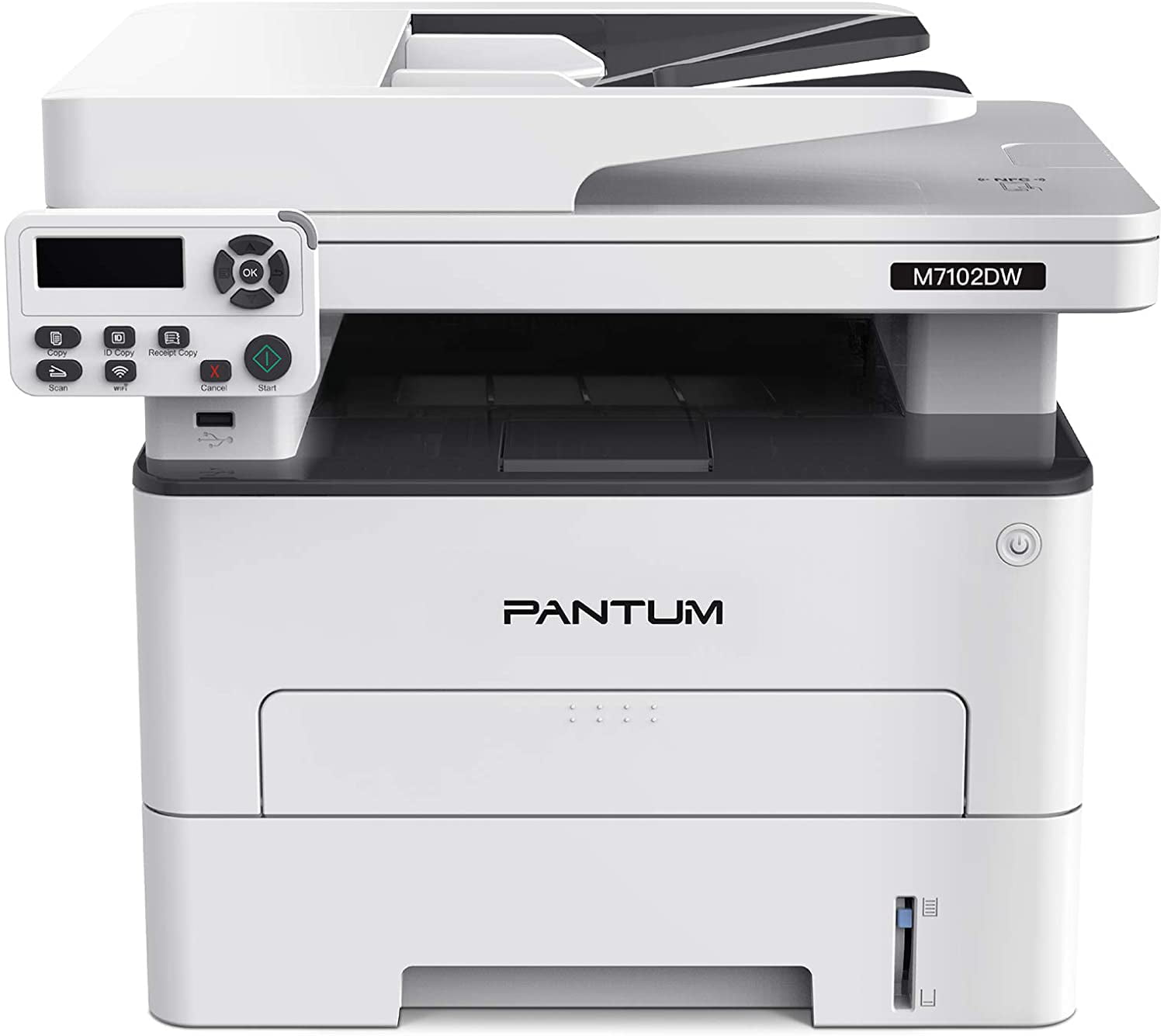 Pantum M7102DW Monochrome Laser All-in-One Printer. Duplex Printing. Wireless Connectivity. Mobile Printing. Auto Document Feeder