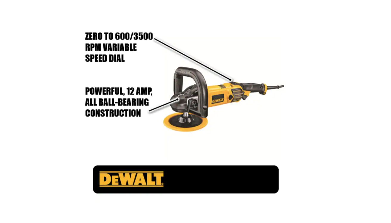 DEWALT DWP849X 12 Amp 7 in./9 in. Variable Speed Polisher with Soft Start