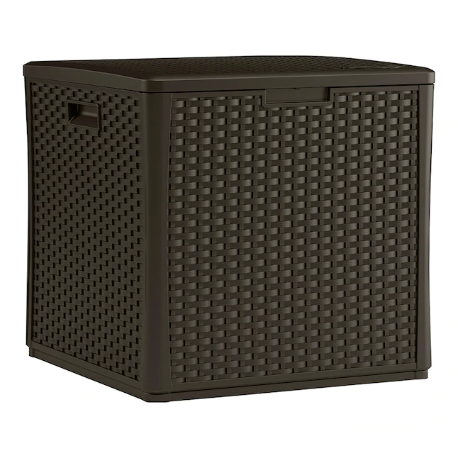 Suncast  27.5-in L x 26.75-in 60-Gallon Java Plastic Deck Box