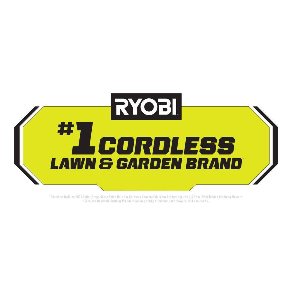 RYOBI P1180 ONE+ 18V 13 in. Cordless Battery Walk Behind Push Lawn Mower with 4.0 Ah Battery and Charger