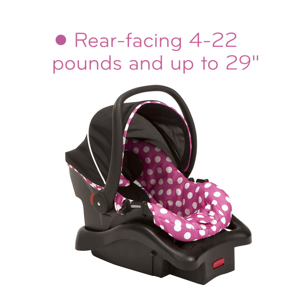 Disney Baby Light ‘n Comfy 22 Luxe Infant Car Seat. Minnie Dot