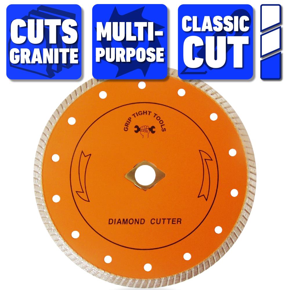 Grip Tight Tools Classic 7-in Wet/Dry Turbo Rim Diamond Saw Blade