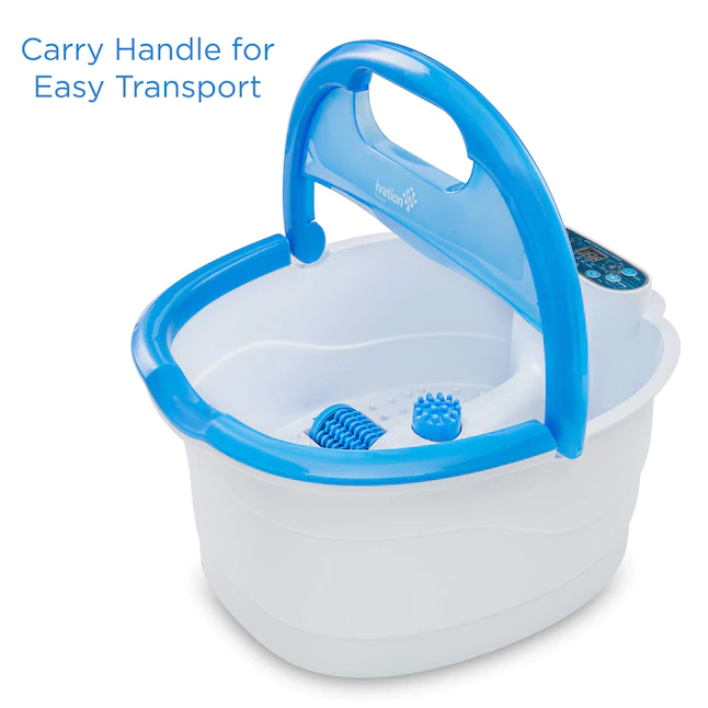 Ivation IVAFTSPA 1-Speed Electrical Outlet Blue Foot Bath