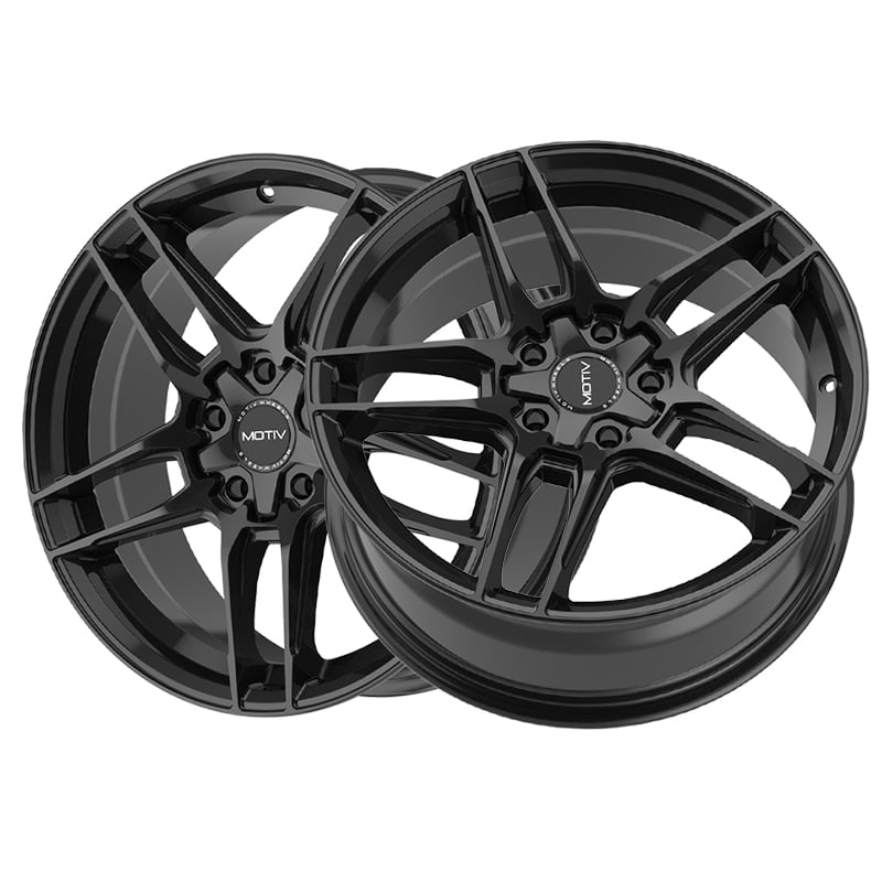 Motiv 18×7.5 5X108 434B Matic Black Wheel Rim | Qty 1
