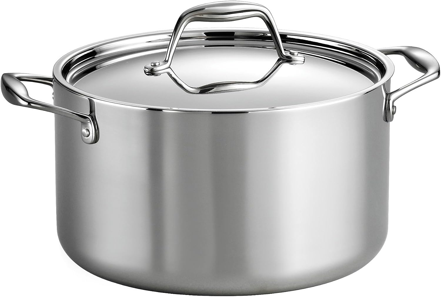 Tramontina Covered Sauce Pan Stainless Steel Tri-Ply Clad 6 Qt. 80116/040DS