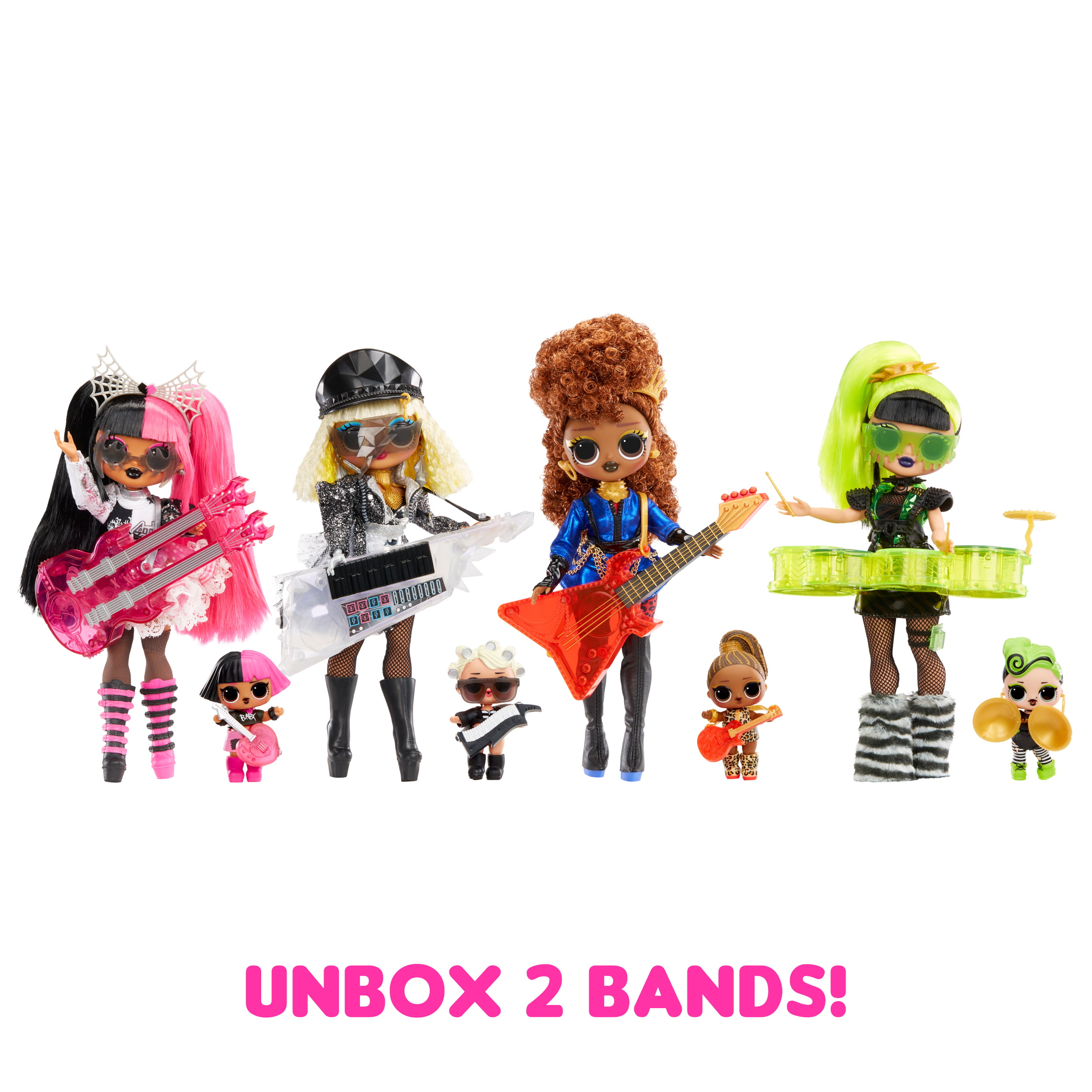 LOL Surprise OMG Remix Super Surprise - 70+ Surprises. 4 Fashion Dolls & 4 Dolls. Boombox Playset