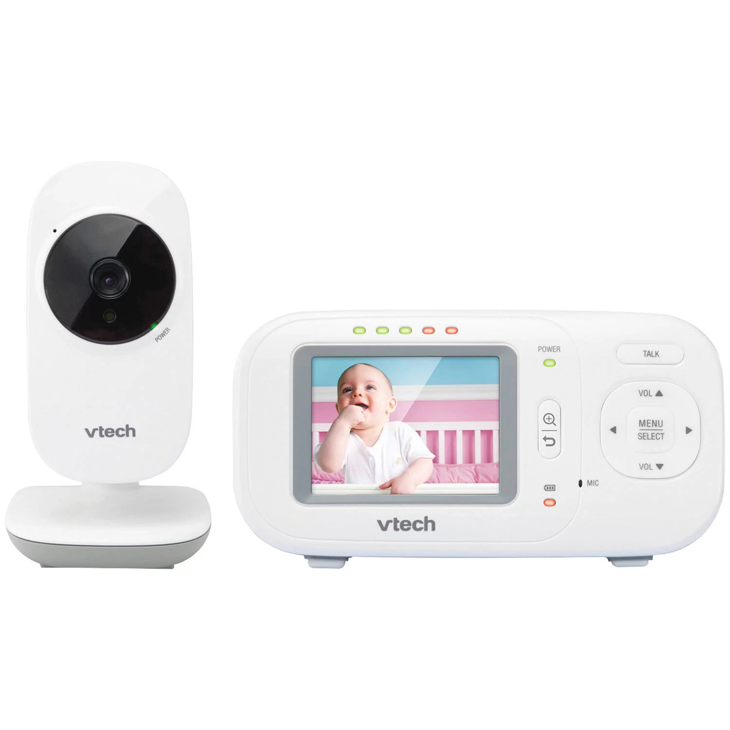 VTech 2.4″ Full-Color Digital Video Baby Monitor & Automatic Night Vision. VM2251