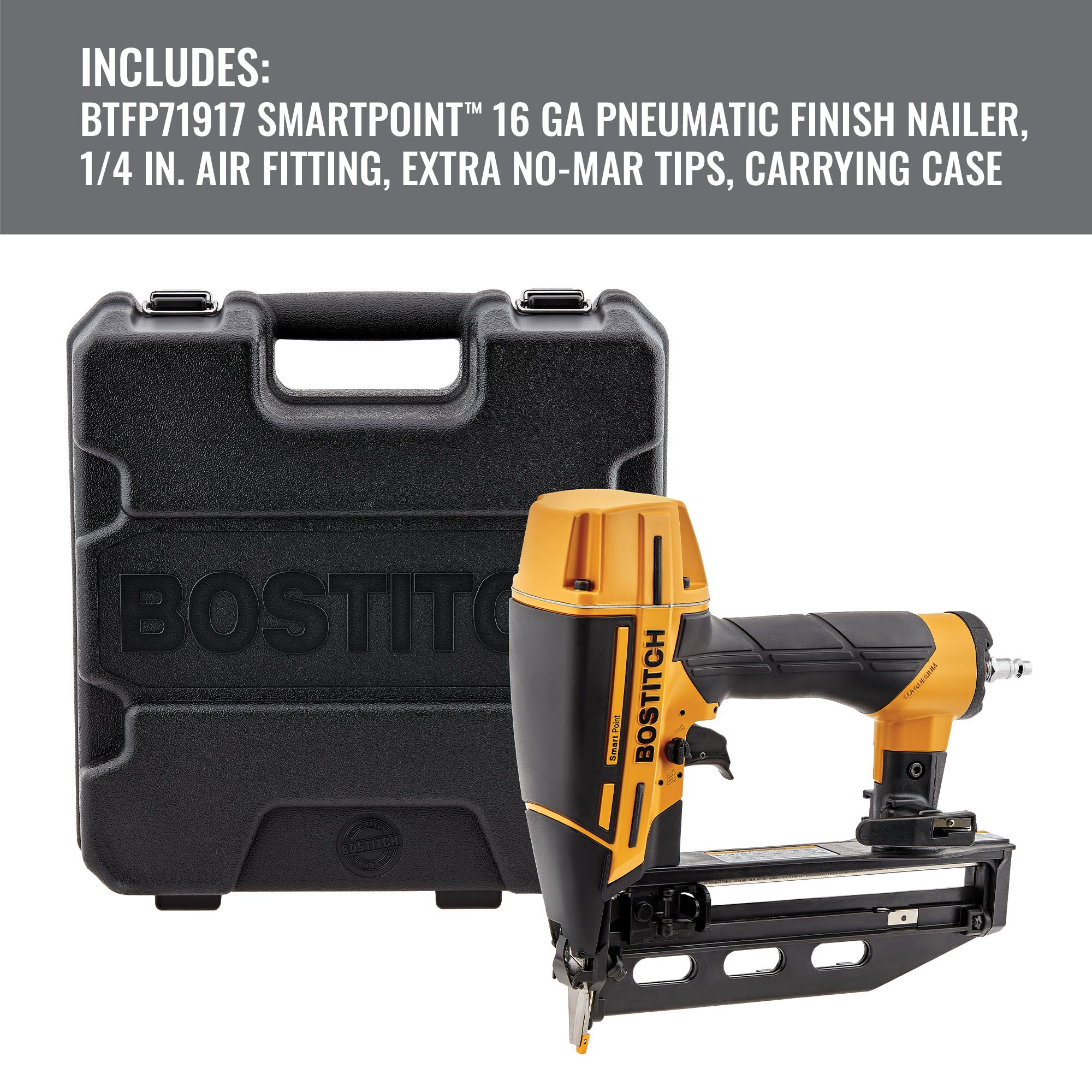 Bostitch Smart Point 2.5-in 16-Gauge Pneumatic Finish Nailer