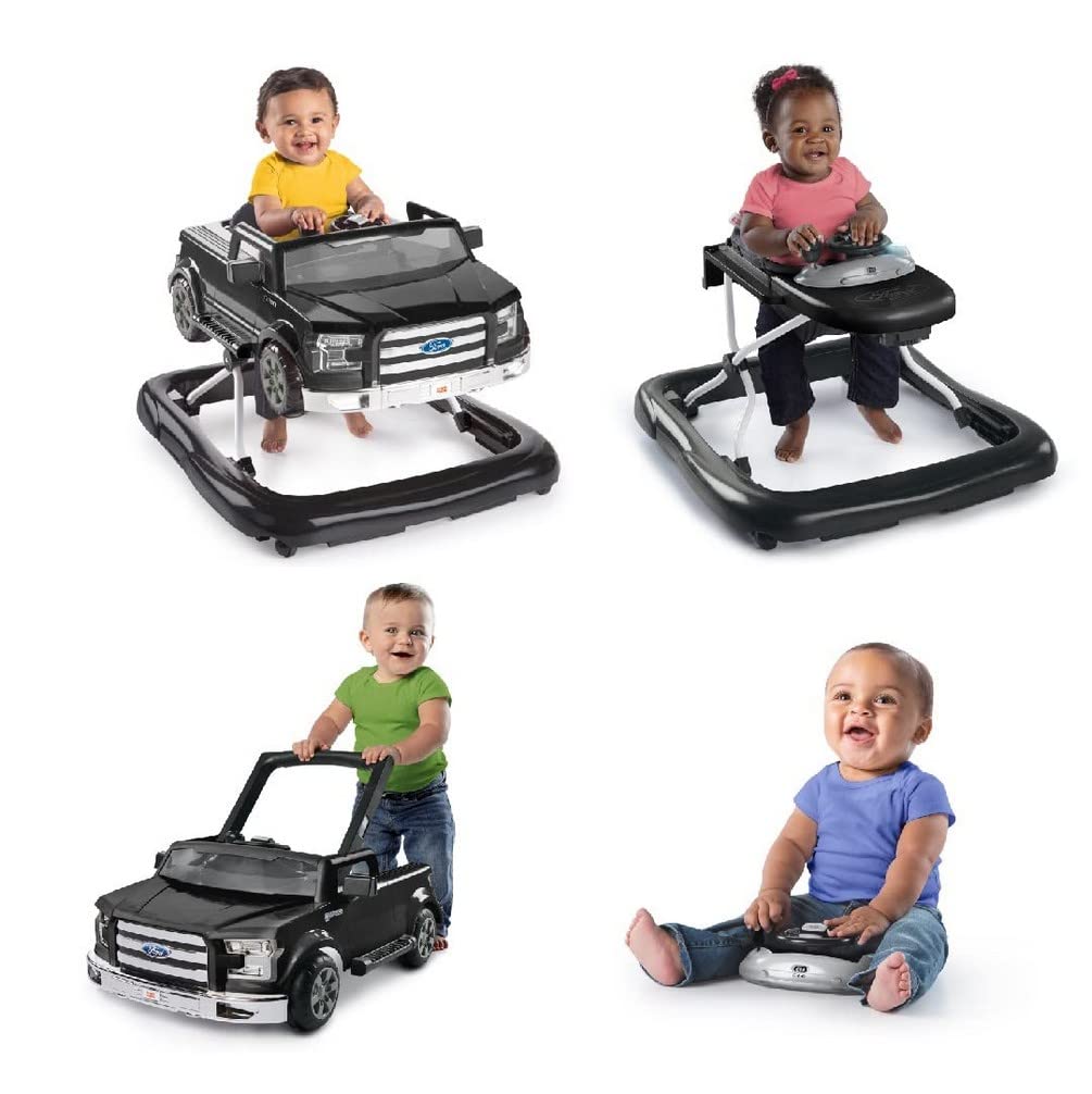 Bright Starts Ways to Play Walker™ - Ford F-150. Agate Black. 4-in-1 Walker Ages 6 Months+