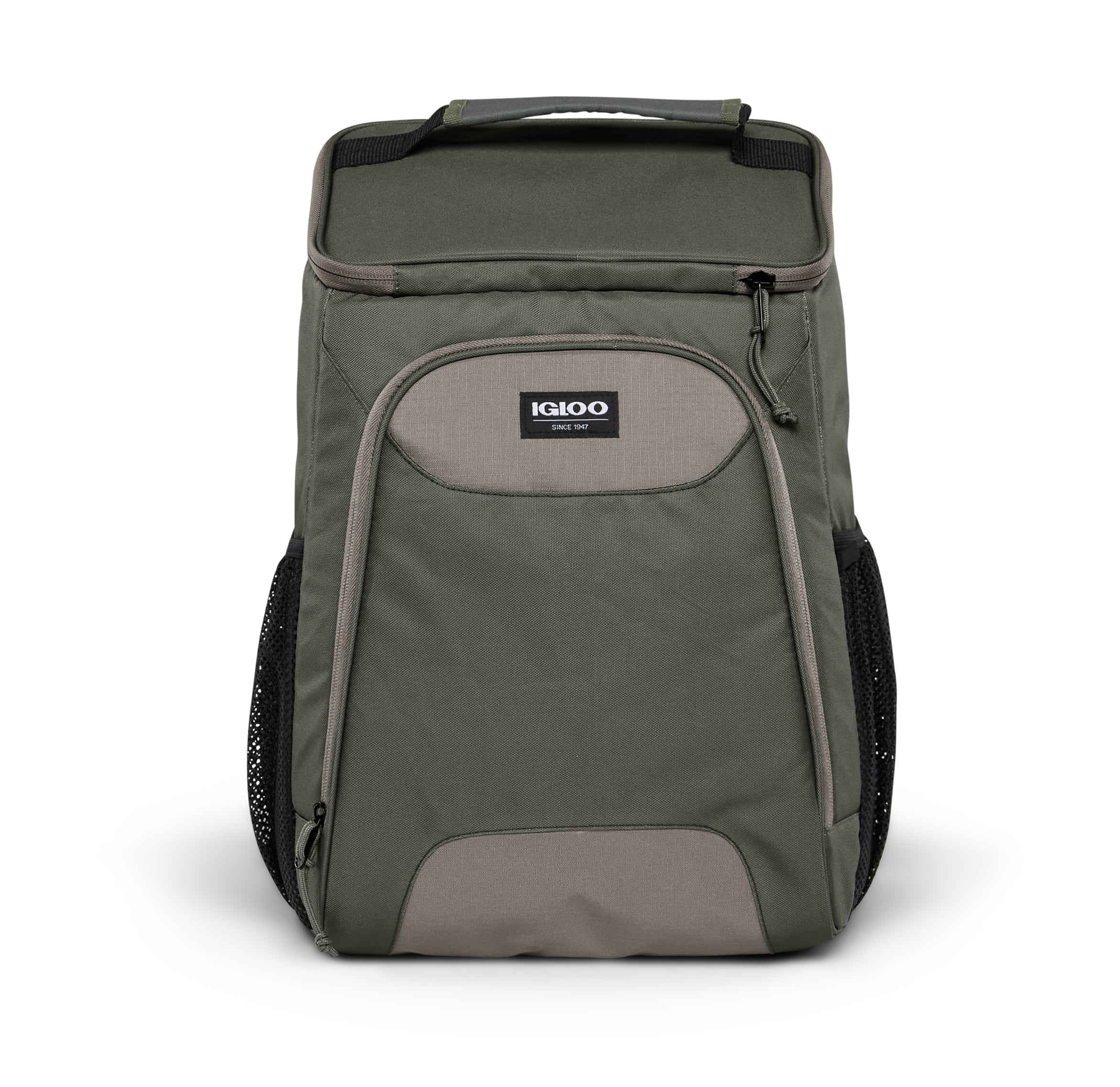 Igloo 24 Can Topgrip Soft Sided Cooler Backpack. Green