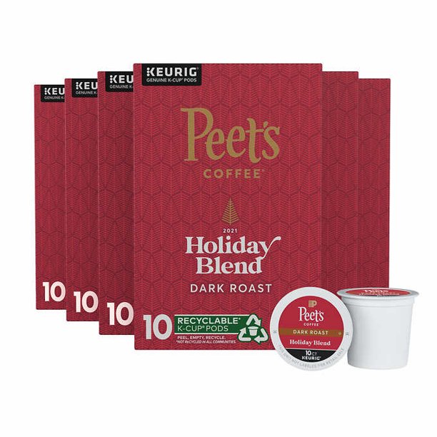 Peet's Coffee Holiday Blend K-Cup Pod 60 count
