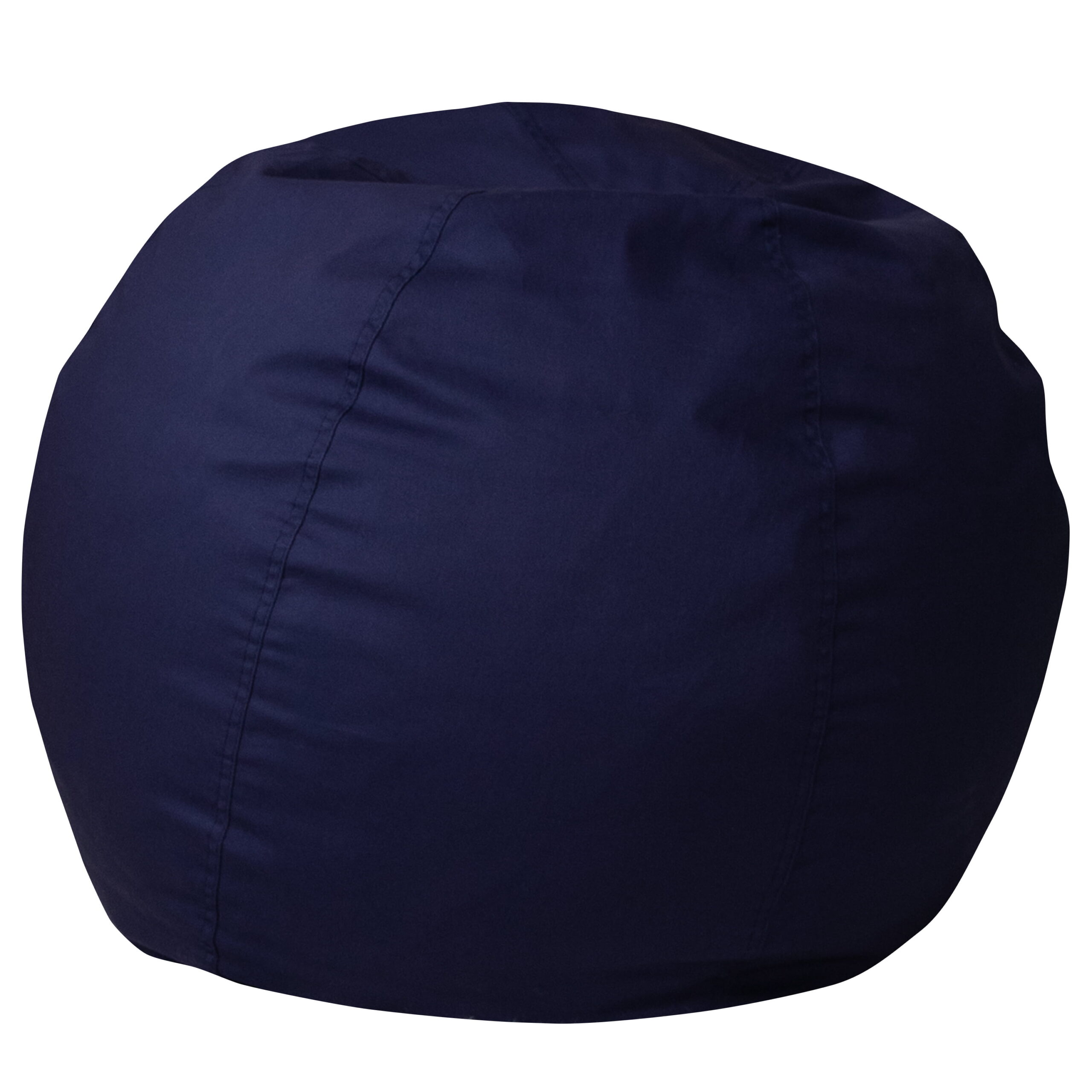 Flash Furniture Small Solid Navy Blue Refillable Bean Bag Chair for Kids and Teens