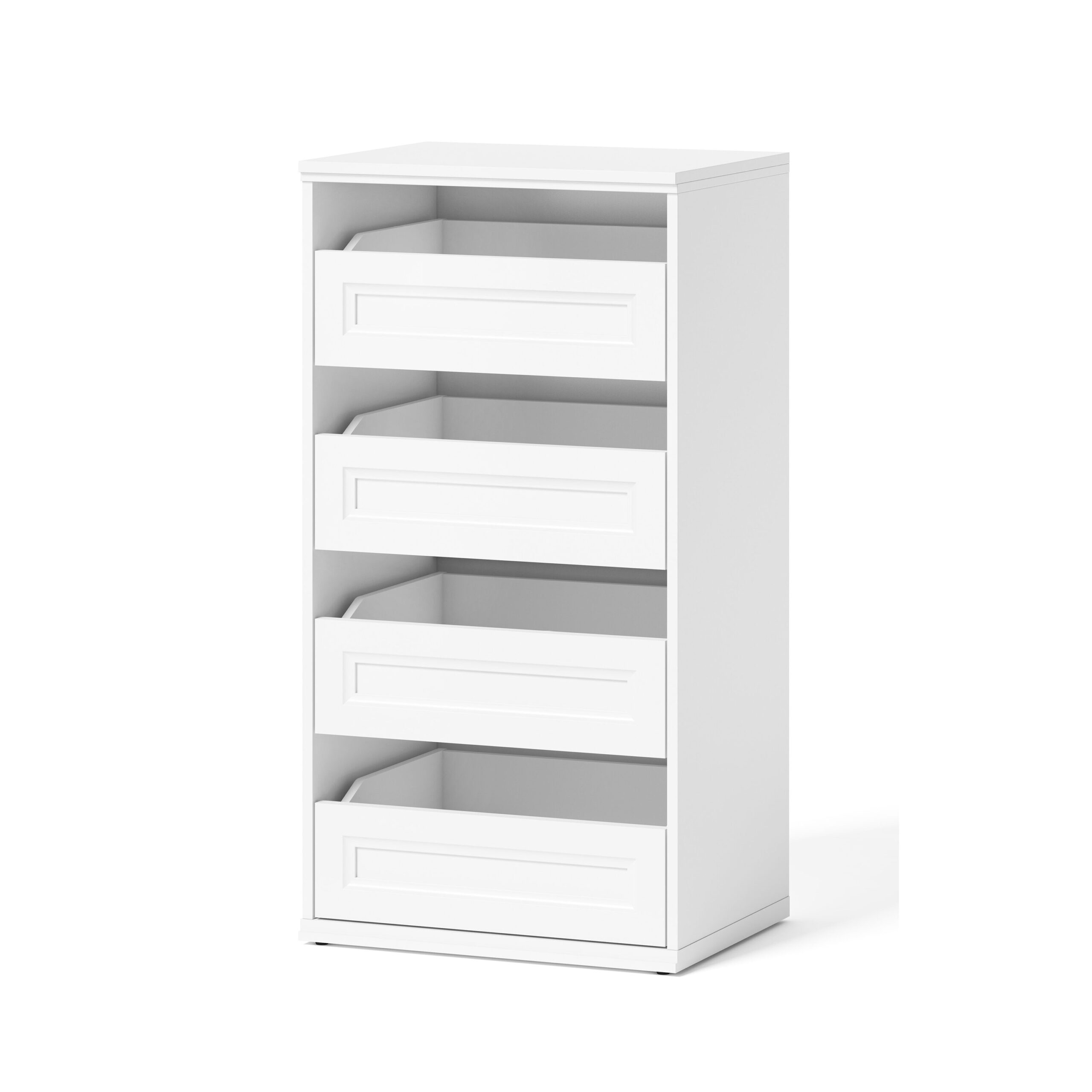 Style Selections Lana 21-in W x 16-in D x 40.2-in H White Wood Closet Tower