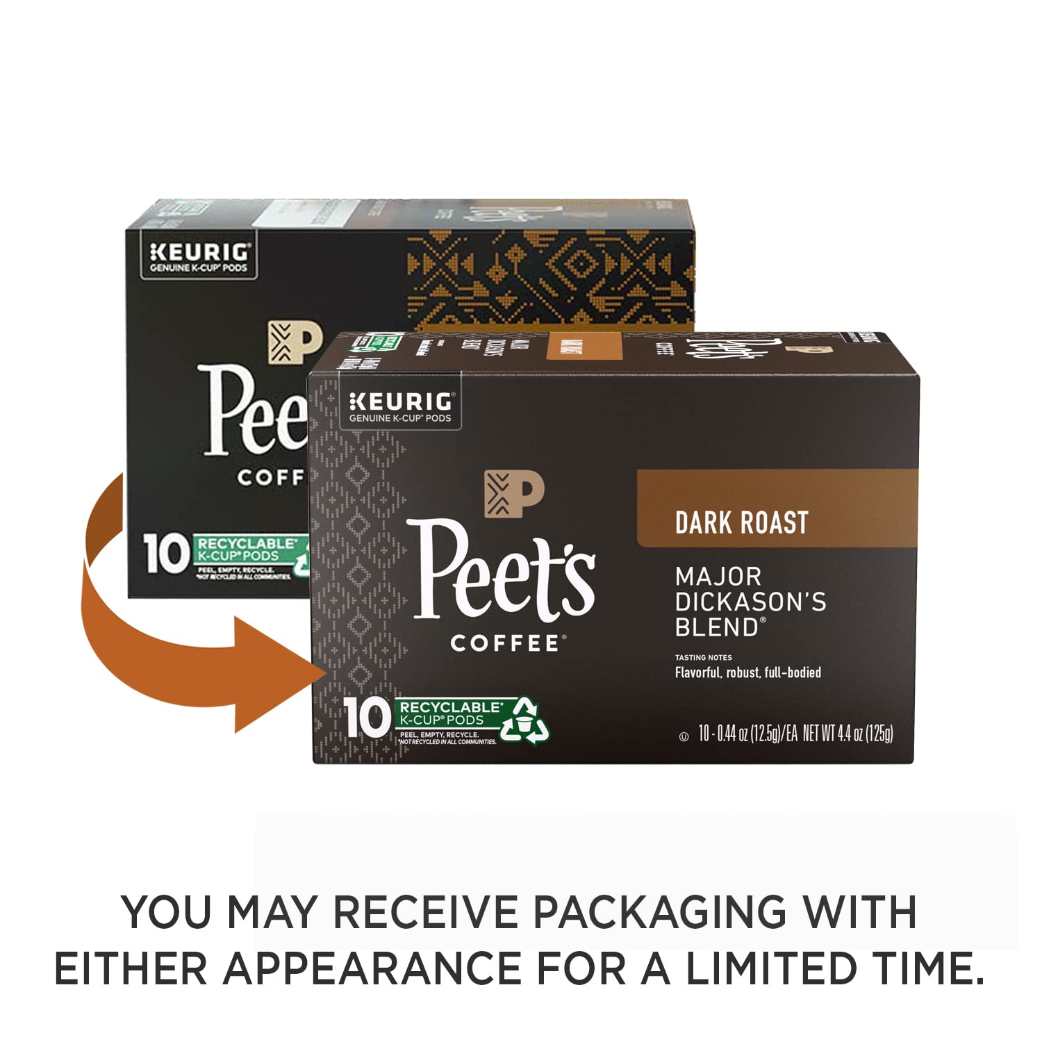 Peet-s Coffee. Bestseller-s Variety Pack K-Cup Pods for Keurig Brewers - Major Dickason's. Big Bang. French Roast. Café Domingo. Organic Alma De La Tierra. House Blend 60 Count (6 Boxes of 10 K-Cup Pods) Packaging May Vary