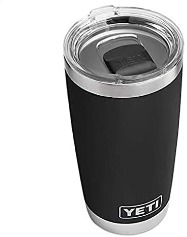 Rambler 20 oz Tumbler. Stainless Steel. Vacuum Insulated . Black
