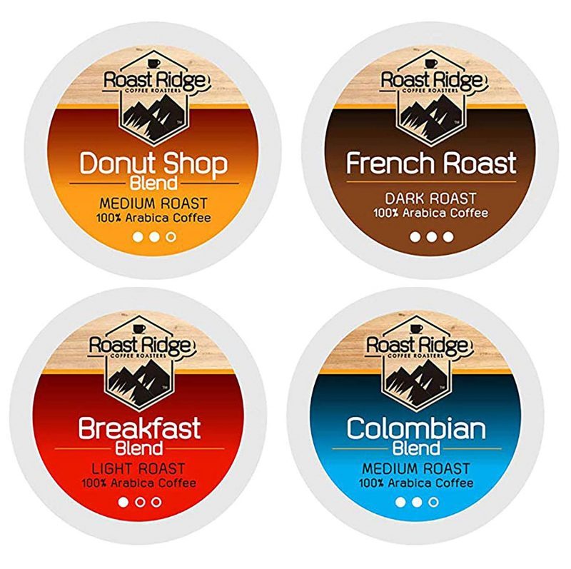 Roast Ridge Single Serve Coffee Pods. Variety Pack. 100 Count