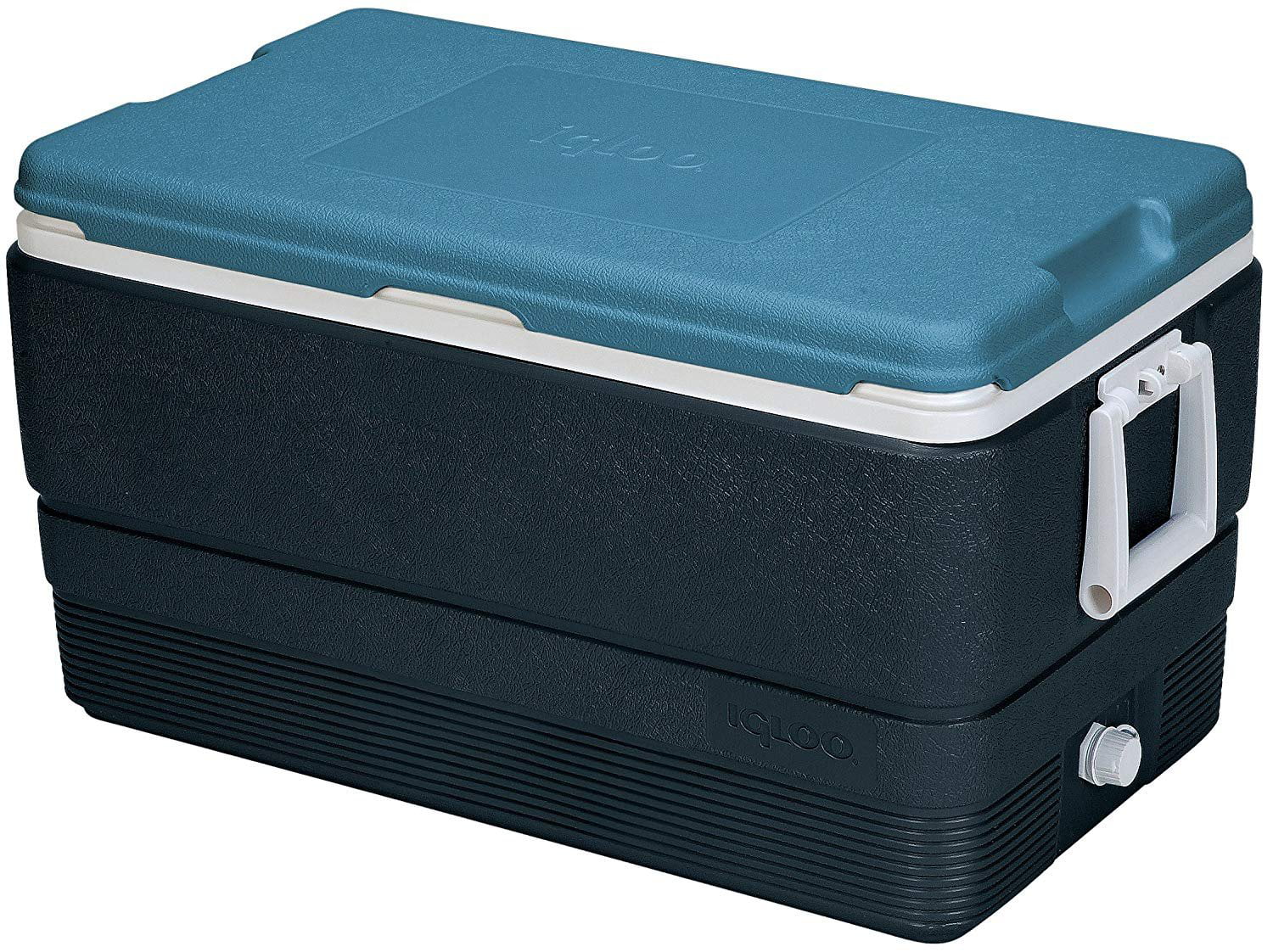 Igloo MaxCold 70 Quart Cooler. Jet Carbon/Ice Blue/White
