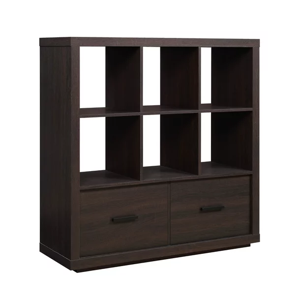 Better Homes & Gardens Steele 6 Cube Storage Bookcase Organizer with Drawers. Multiple Finishes