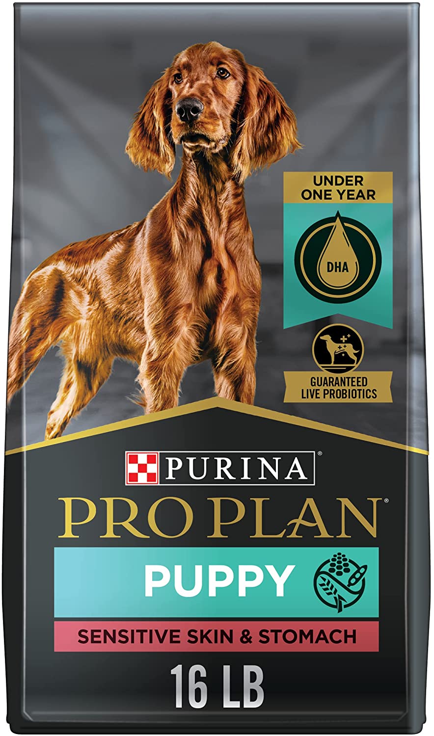 Purina Pro Plan Sensitive Skin & Sensitive Stomach Puppy Dry Dog Food 16 lb. Bag