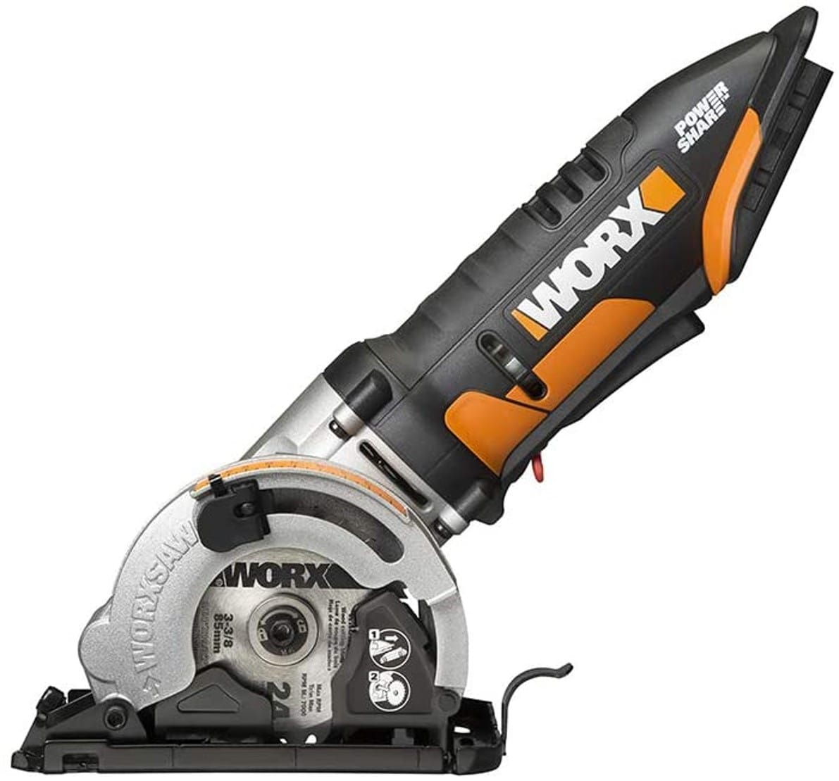 WORX 20-volt Max 3-3/8-in Cordless Circular Saw (Bare Tool)